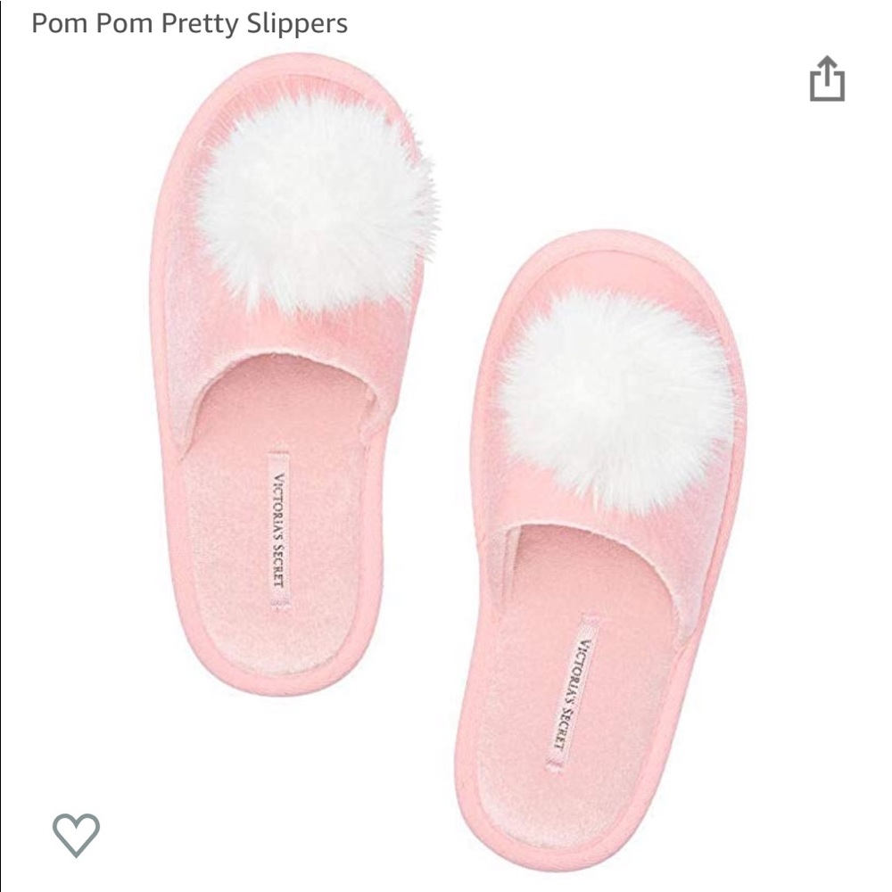🆕 Victoria’s Secret Pom Pom Pretty Slippers